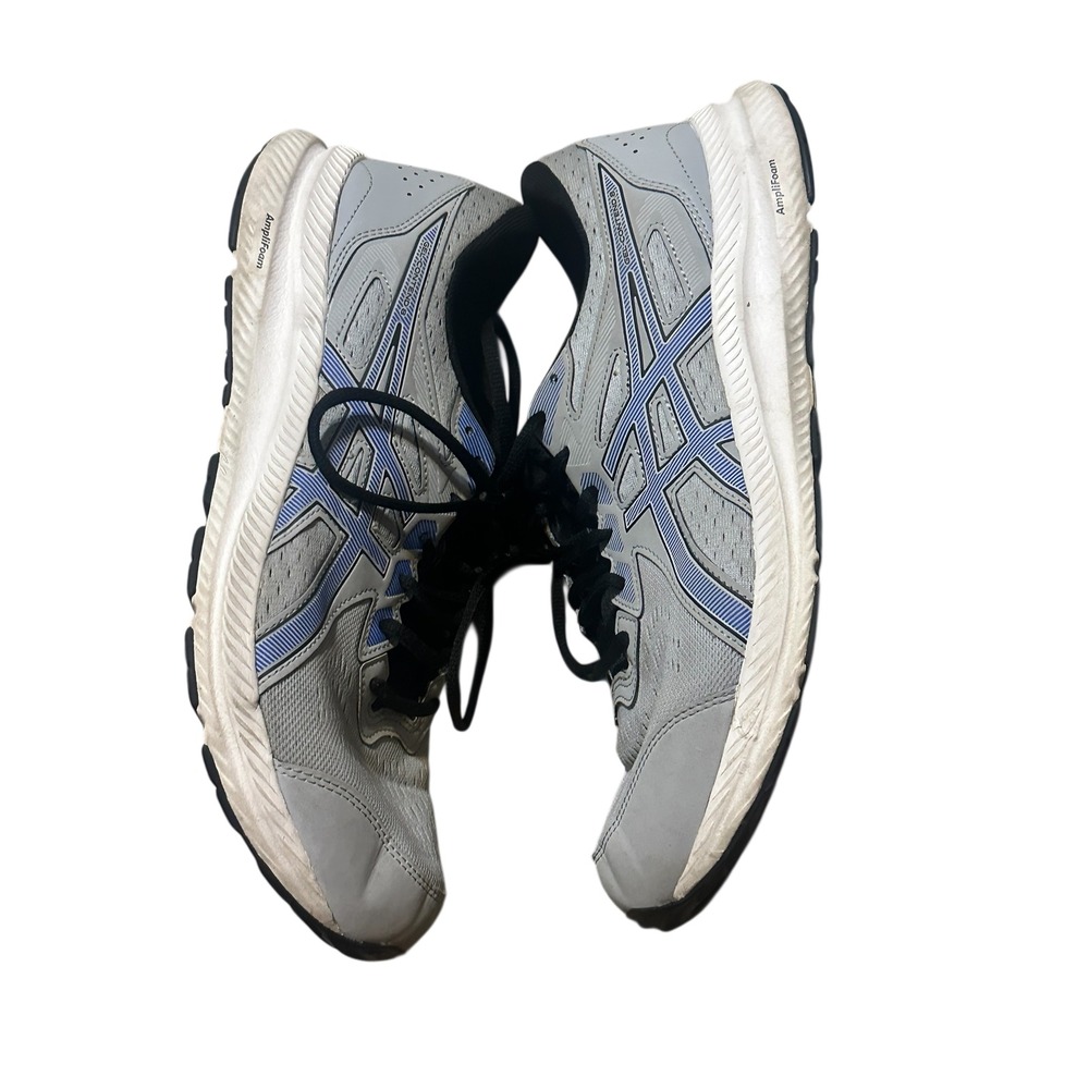 Asics Gel-Contend 8 Mens Running Shoes Grey Blue AmpliFoam Sneakers size 11 - Picture 7 of 9